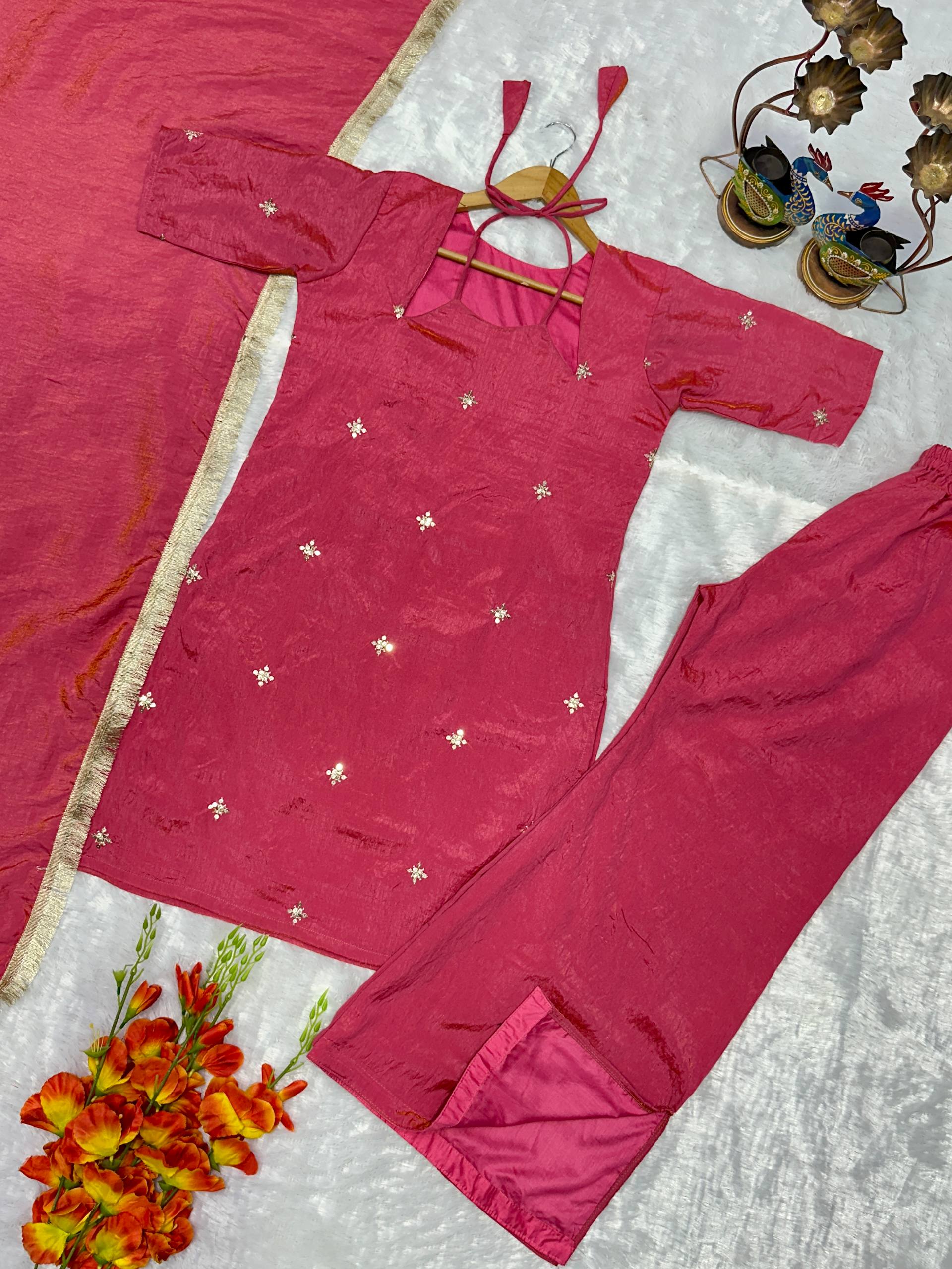 Urban Flamingo Pink Palazzo Set